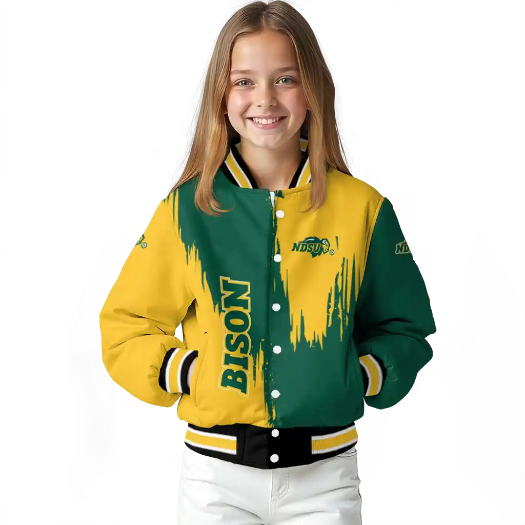 north dakota state bison urban mark green varsity jacket top rated north dakota state bison urban mark green varsity jacket top rated