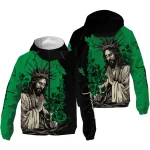 north texas mean green jesus roses green black windbreaker jacket best selling