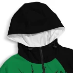 north texas mean green jesus roses green black windbreaker jacket best selling