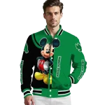 north texas mean green mickey mouse green varsity jacket best selling