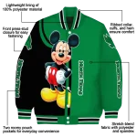 north texas mean green mickey mouse green varsity jacket best selling