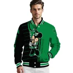 north texas mean green minnie mouse green varsity jacket best selling