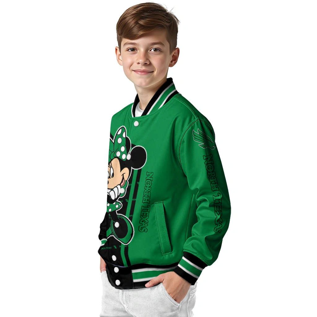 north texas mean green minnie mouse green varsity jacket trendy north texas mean green minnie mouse green varsity jacket trendy