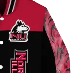northern illinois huskies fire skull red black varsity jacket best selling