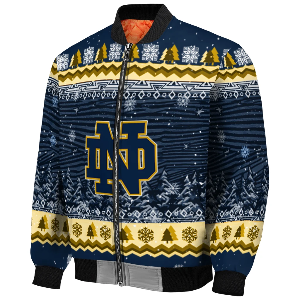 notre dame fighting irish snowy pines navy bomber jacket fashion forward notre dame fighting irish snowy pines navy bomber jacket fashion forward