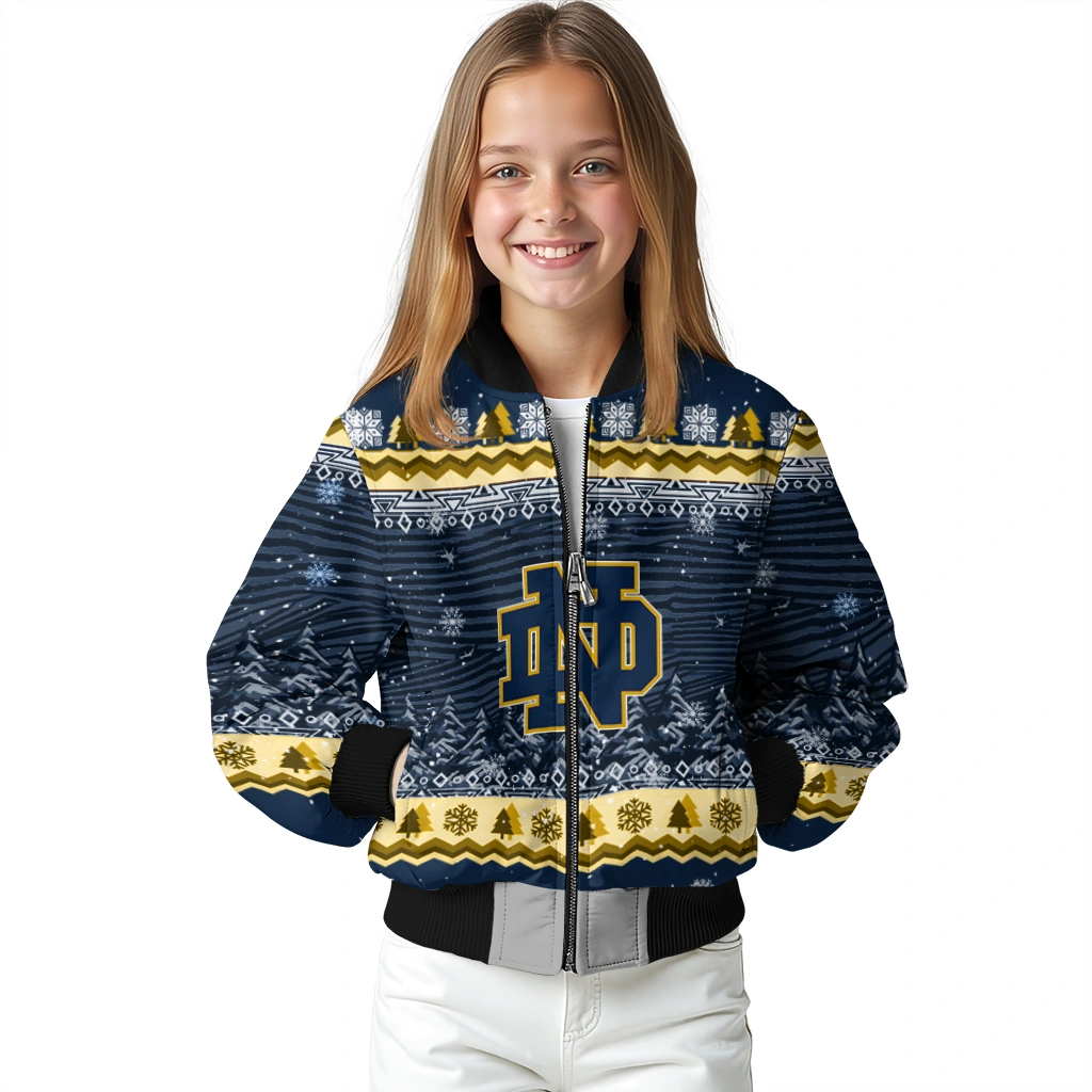 notre dame fighting irish snowy pines navy bomber jacket top rated notre dame fighting irish snowy pines navy bomber jacket top rated