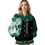 ohio bobcats intricate skull green black varsity jacket best selling
