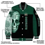 ohio bobcats intricate skull green black varsity jacket best selling