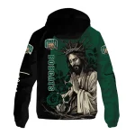 ohio bobcats jesus roses green black windbreaker jacket best selling