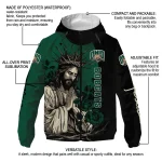 ohio bobcats jesus roses green black windbreaker jacket best selling