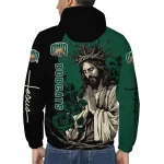 ohio bobcats jesus roses green black windbreaker jacket best selling