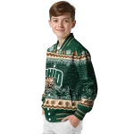 ohio bobcats snowy pines green varsity jacket best selling