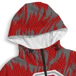 ohio state buckeyes dynamic heat wave scarlet windbreaker jacket best selling