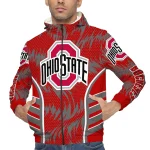 ohio state buckeyes dynamic heat wave scarlet windbreaker jacket best selling