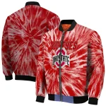 ohio state buckeyes dynamic rings scarlet bomber jacket best selling