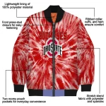 ohio state buckeyes dynamic rings scarlet bomber jacket best selling