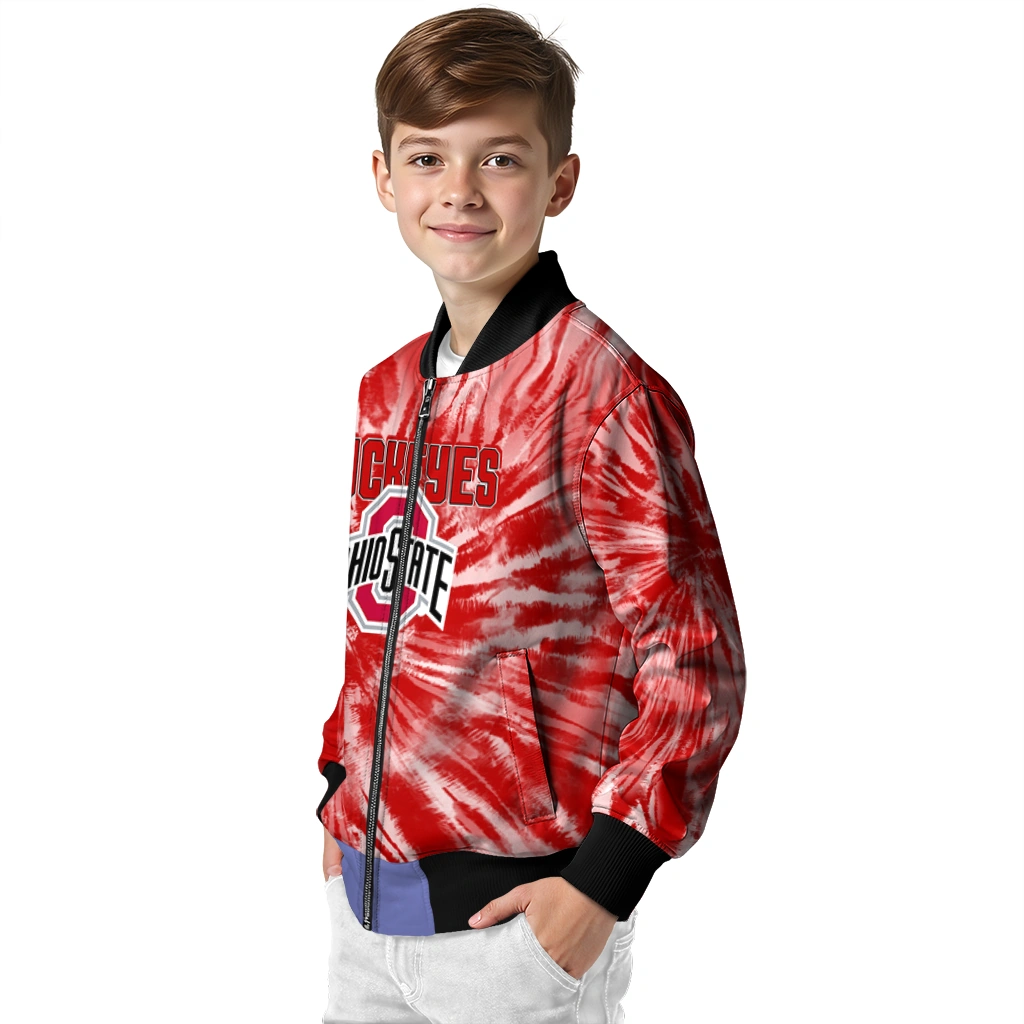 ohio state buckeyes dynamic rings scarlet bomber jacket trendy ohio state buckeyes dynamic rings scarlet bomber jacket trendy