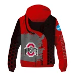 ohio state buckeyes grid streak scarlet black windbreaker jacket best selling