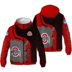 ohio state buckeyes grid streak scarlet black windbreaker jacket best selling