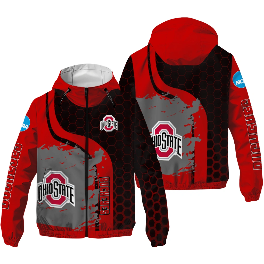 ohio state buckeyes grid streak scarlet black windbreaker jacket high quality ohio state buckeyes grid streak scarlet black windbreaker jacket high quality