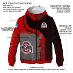 ohio state buckeyes grid streak scarlet black windbreaker jacket best selling
