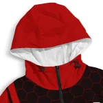 ohio state buckeyes grid streak scarlet black windbreaker jacket best selling