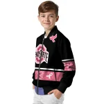 ohio state buckeyes pink ribbon black pink bomber jacket best selling