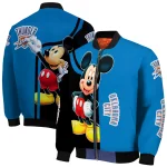 oklahoma city thunder mickey mouse blue bomber jacket best selling