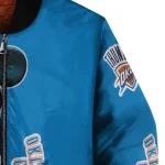 oklahoma city thunder mickey mouse blue bomber jacket best selling