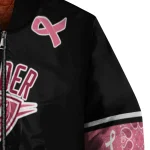 oklahoma city thunder pink ribbon black pink bomber jacket best selling