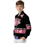 oklahoma city thunder pink ribbon black pink bomber jacket best selling