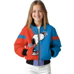 oklahoma city thunder snoopy attitude blue bomber jacket best selling