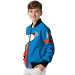 oklahoma city thunder snoopy attitude blue bomber jacket best selling