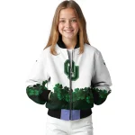 oklahoma sooners clovers pattern white green bomber jacket best selling