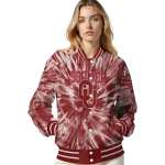 oklahoma sooners dynamic rings crimson varsity jacket best selling