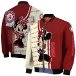 oklahoma sooners minnie mouse crimson bomber jacket best selling