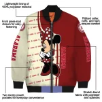 oklahoma sooners minnie mouse crimson bomber jacket best selling