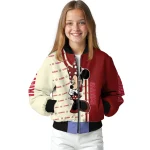 oklahoma sooners minnie mouse crimson bomber jacket best selling