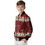 oklahoma sooners snowy pines crimson bomber jacket best selling