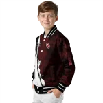 oklahoma sooners torn texture print crimson black varsity jacket best selling
