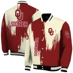 oklahoma sooners urban mark crimson varsity jacket best selling