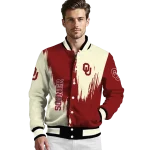 oklahoma sooners urban mark crimson varsity jacket best selling
