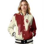 oklahoma sooners urban mark crimson varsity jacket best selling