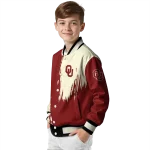 oklahoma sooners urban mark crimson varsity jacket best selling