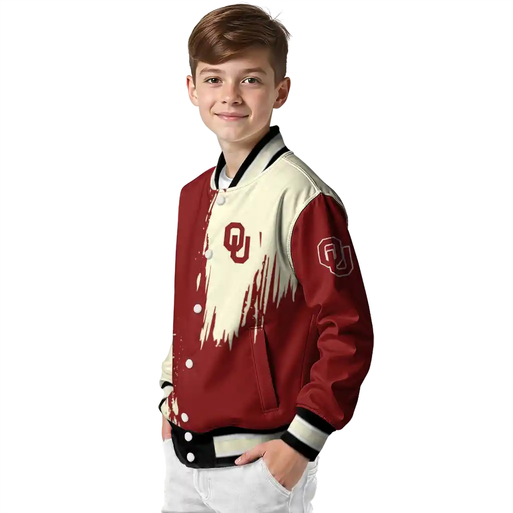 oklahoma sooners urban mark crimson varsity jacket trendy oklahoma sooners urban mark crimson varsity jacket trendy