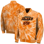 oklahoma state cowboys dynamic rings orange varsity jacket best selling