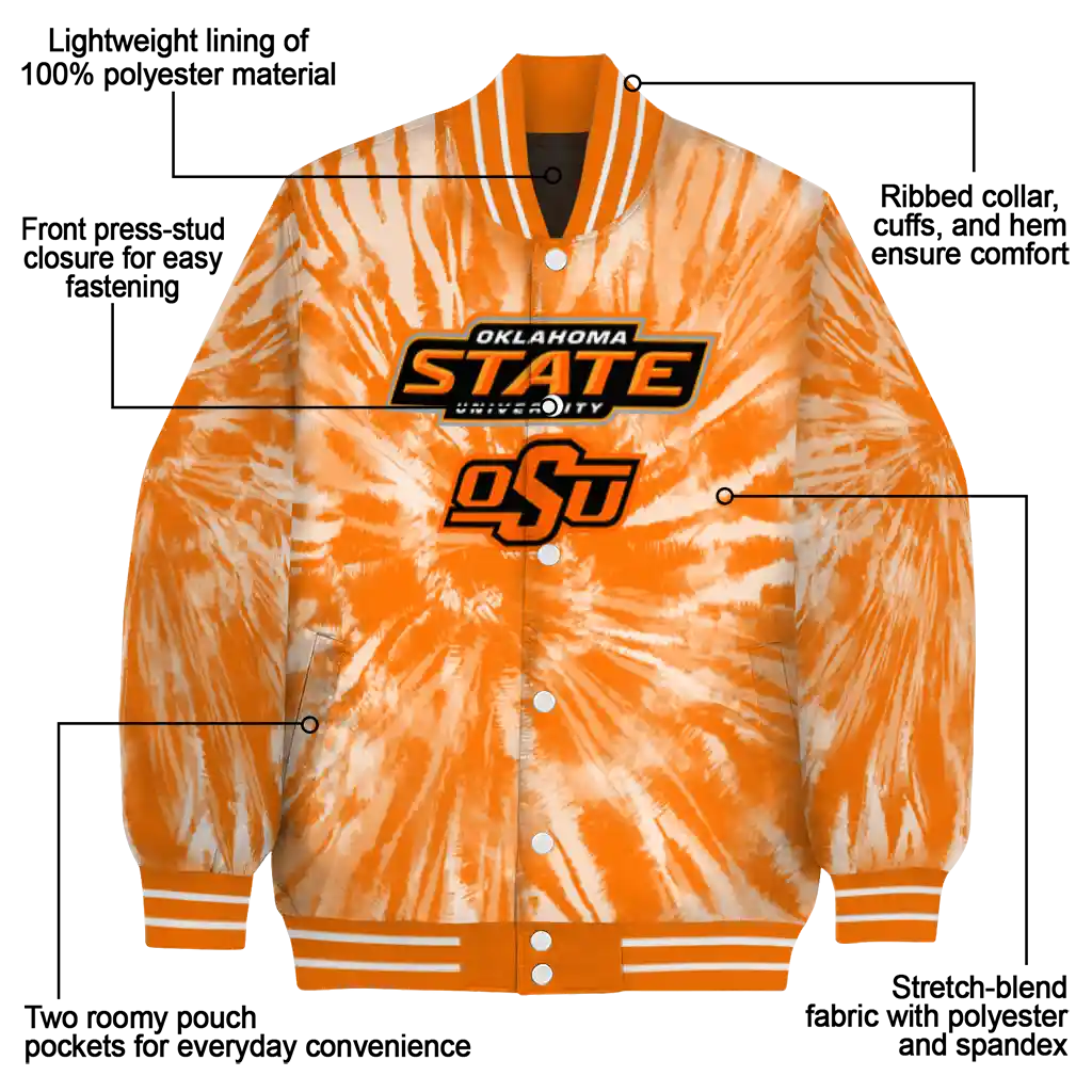 oklahoma state cowboys dynamic rings orange varsity jacket new arrival oklahoma state cowboys dynamic rings orange varsity jacket new arrival