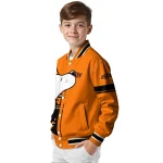 oklahoma state cowboys snoopy attitude orange varsity jacket best selling
