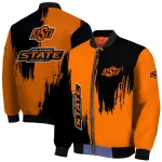 oklahoma state cowboys urban mark orange bomber jacket best selling