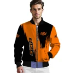 oklahoma state cowboys urban mark orange bomber jacket best selling